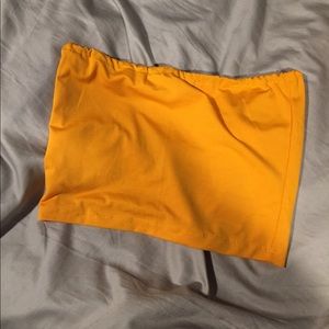 orange tube top